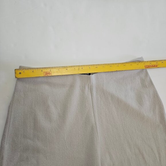 Eileen Fisher Felted Wool Jersey Wide Leg Long Pant Regenerative Wool Chalk L - Picture 10 of 12